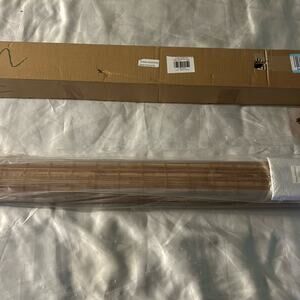 Cordless bamboo roller window blinds 25” by 72”